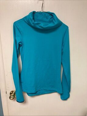 Nike Teal Cowl Neck Long-Sleeve